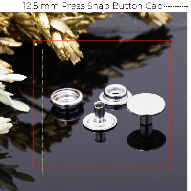 New Production - 12,5 mm Press Snap Button Cap
