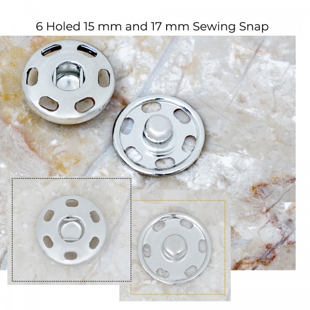 New Production - 15 mm and 17 mm Sewing Snap Buttons