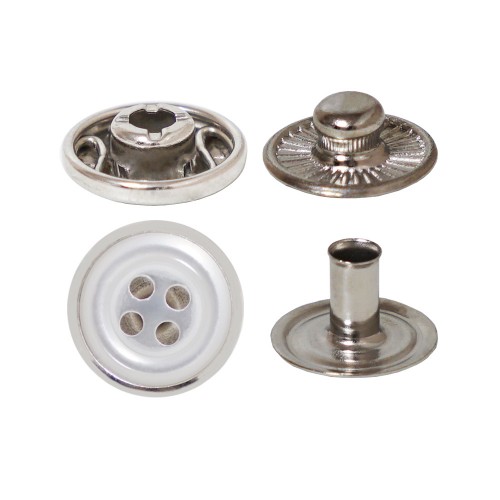 Bouton Pression Spring avec Calotte en Polyester