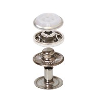 Bouton Pression Spring avec Calotte en Polyester