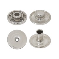 Bouton Pression Spring avec Calotte Cachée à bord Intérieur