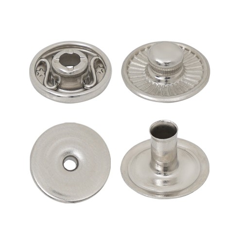 Bouton Pression Spring avec Calotte Cachée à bord Intérieur