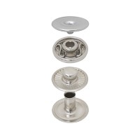 Bouton Pression Spring avec Calotte Cachée à bord Intérieur