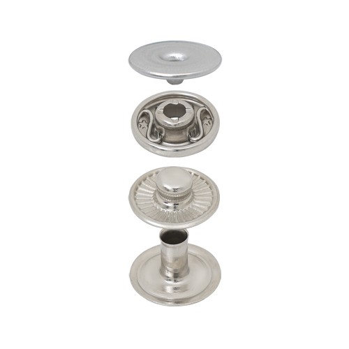 Bouton Pression Spring avec Calotte Cachée à bord Intérieur