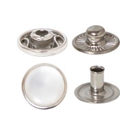 Bouton Pression Spring avec Calotte perlée