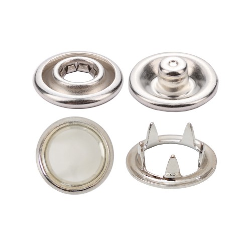 Bouton Pression à Griffes Avec Calotte Transparente